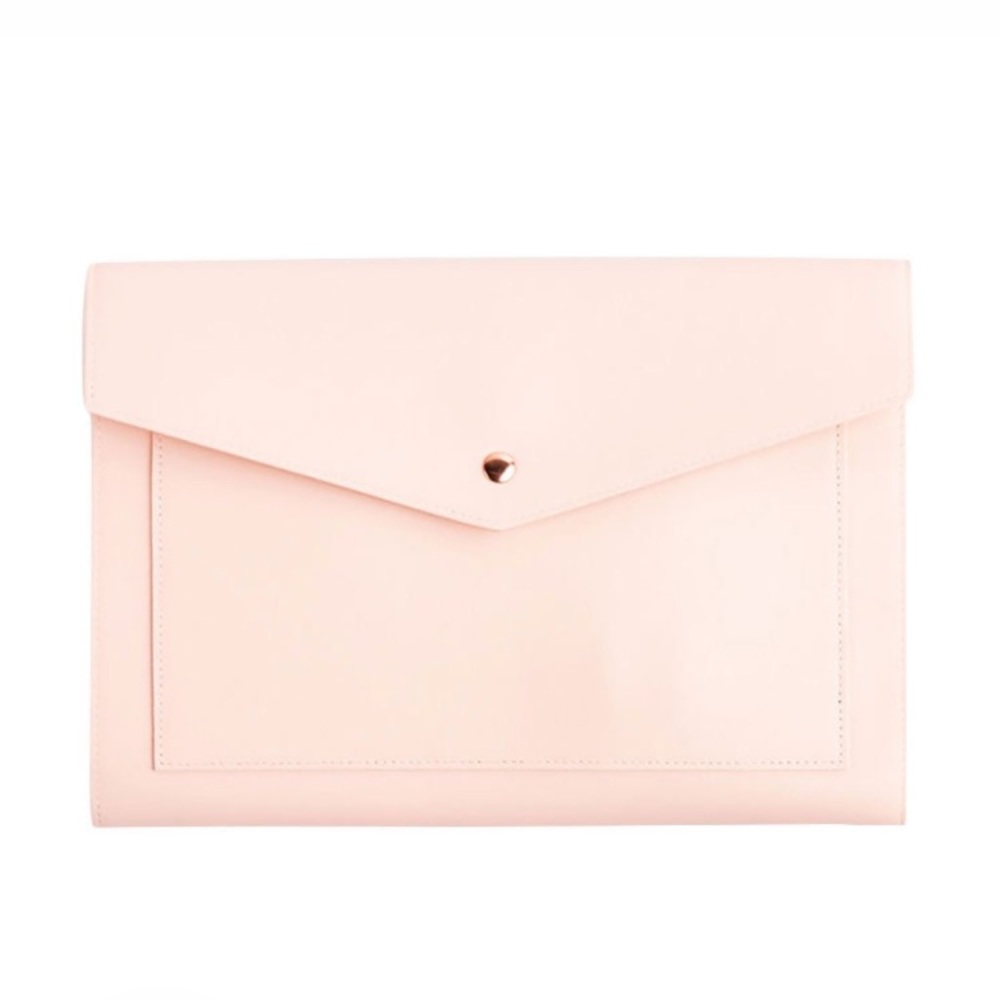Megan portfolio clutch - baby pink